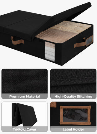 Under Bed Storage Bins with Lids, 2 Pack