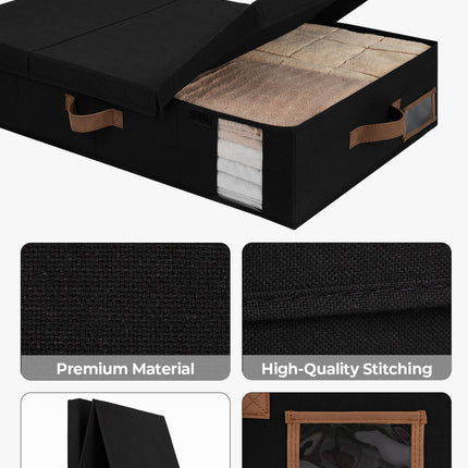 StorageWorks Under Bed Storage Bins with Lids, 2 Pack