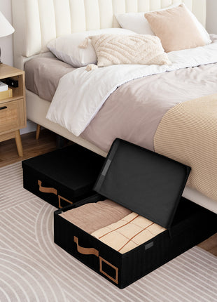 Under Bed Storage Bins with Lids, 2 Pack