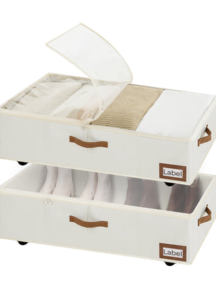 Under Bed Storage with Removable Wheels