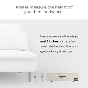 Under Bed Storage with Removable Wheels