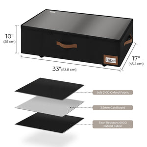 Under Bed Storage with Removable Wheels