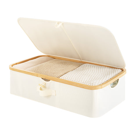Underbed Storage Box with Bamboo Frame