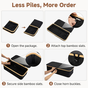 Underbed Storage Box with Bamboo Frame
