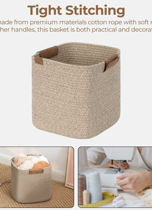 Woven Storage Cubes Organizer, 11 inch, 3 Pack