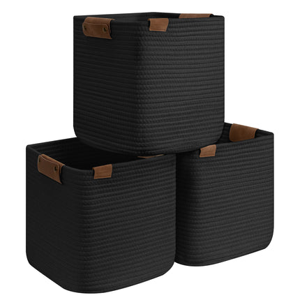 StorageWorks Woven Storage Cubes Organizer, 11 inch, 3 Pack