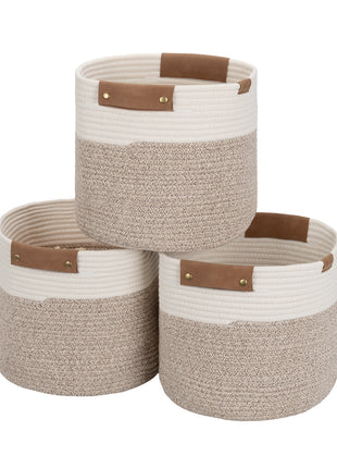 Woven Storage Cubes Organizer, 11 inch, 3 Pack
