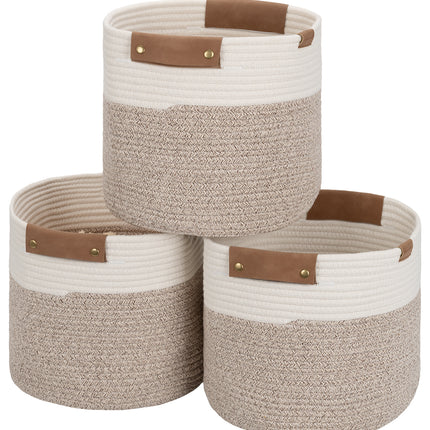 StorageWorks Woven Storage Cubes Organizer, 11 inch, 3 Pack