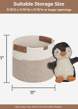 Woven Storage Cubes Organizer, 11 inch, 3 Pack