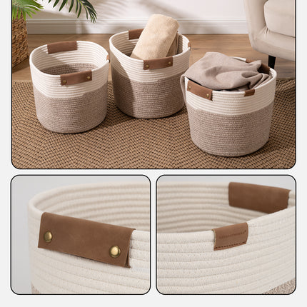 StorageWorks Woven Storage Cubes Organizer, 11 inch, 3 Pack
