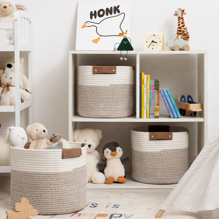 StorageWorks Woven Storage Cubes Organizer, 11 inch, 3 Pack