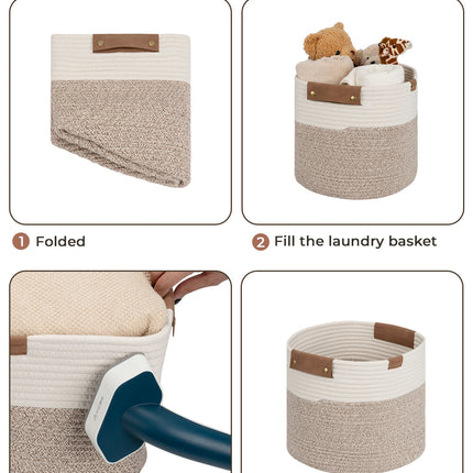 StorageWorks Woven Storage Cubes Organizer, 11 inch, 3 Pack