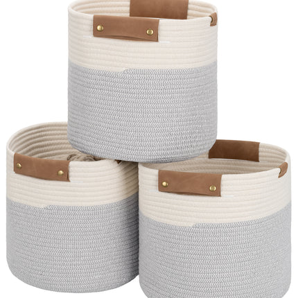 StorageWorks Woven Storage Cubes Organizer, 11 inch, 3 Pack