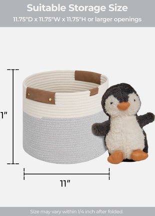 Woven Storage Cubes Organizer, 11 inch, 3 Pack
