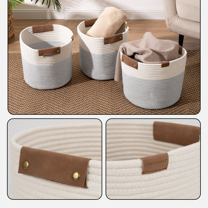 StorageWorks Woven Storage Cubes Organizer, 11 inch, 3 Pack