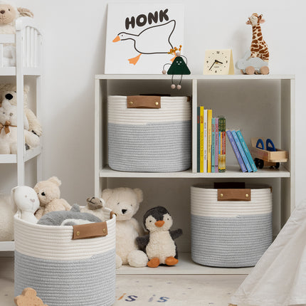 StorageWorks Woven Storage Cubes Organizer, 11 inch, 3 Pack