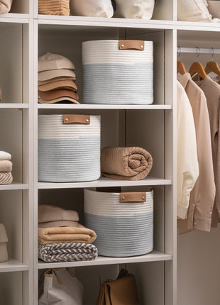 Woven Storage Cubes Organizer, 11 inch, 3 Pack
