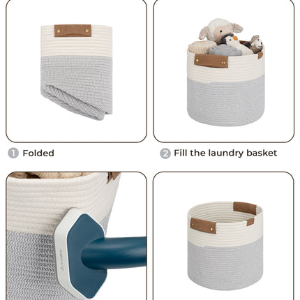 StorageWorks Woven Storage Cubes Organizer, 11 inch, 3 Pack