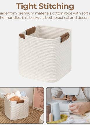 Woven Storage Cubes Organizer, 11 inch, 3 Pack