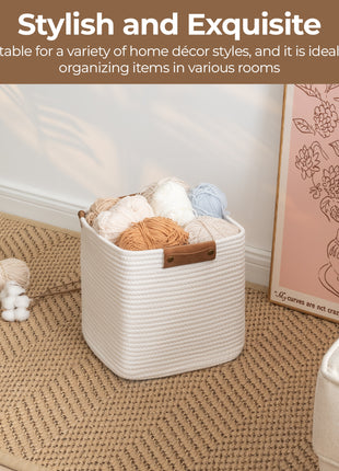 Woven Storage Cubes Organizer, 11 inch, 3 Pack