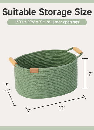13 inch Cotton Rope Woven Basket for Organizing