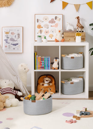 13 inch Cotton Rope Woven Basket for Organizing
