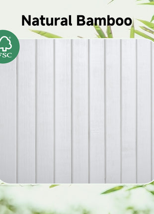 Foldable Bamboo Laundry Basket with Lid, 5 Colors