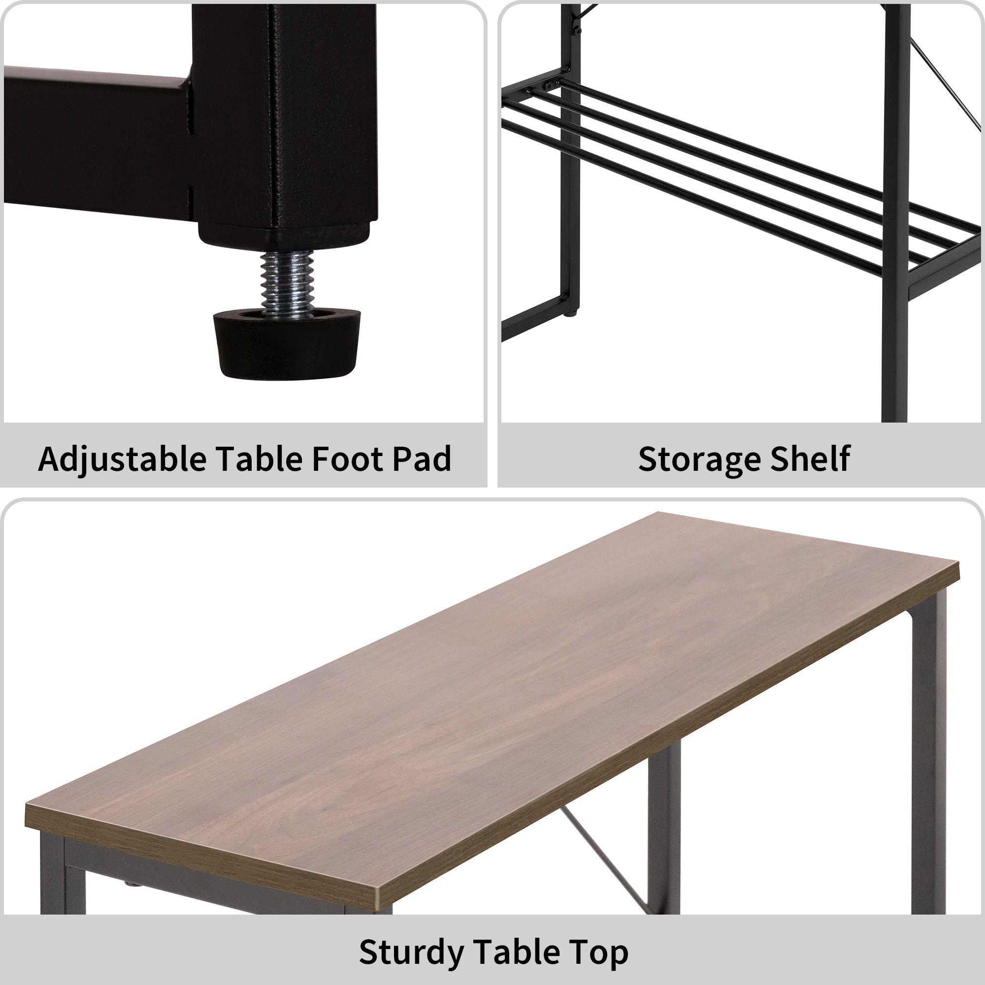 Narrow End Table with Storage Shelf