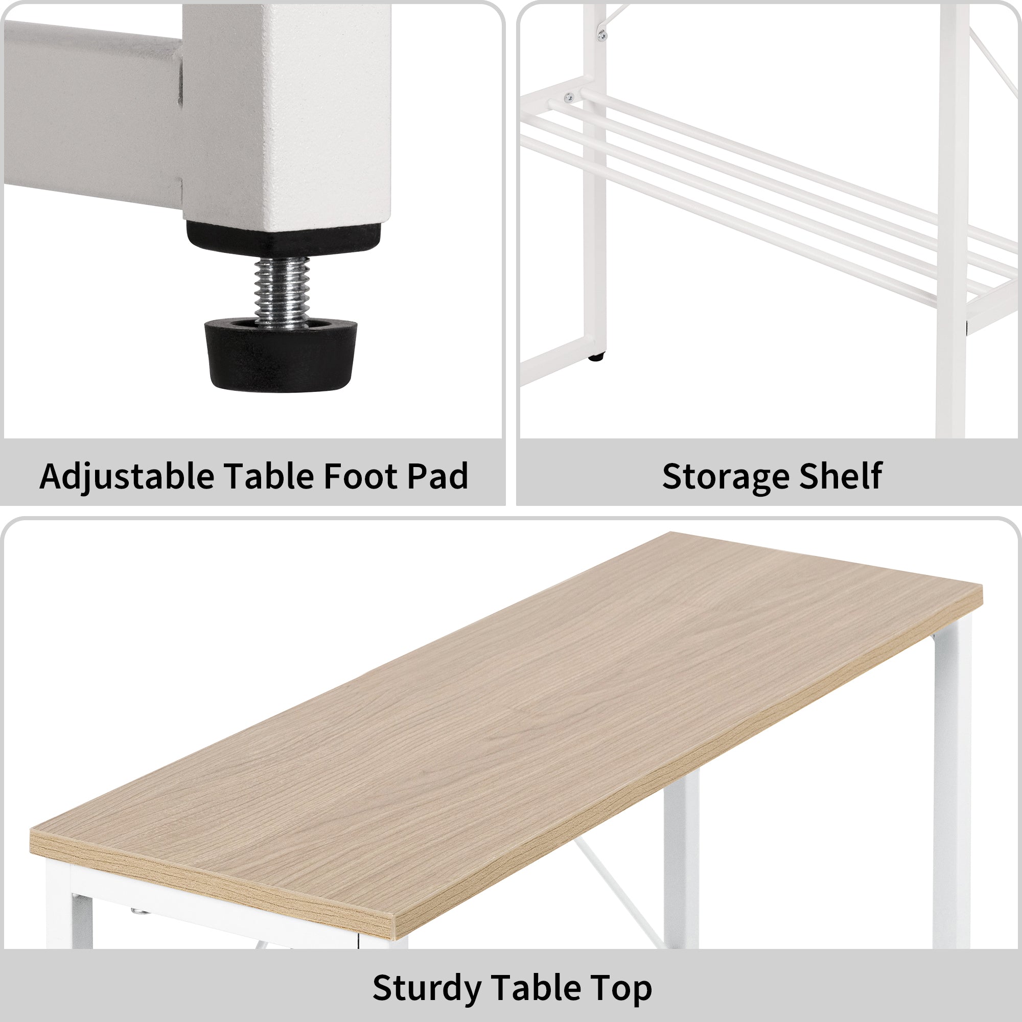 Narrow End Table with Storage Shelf