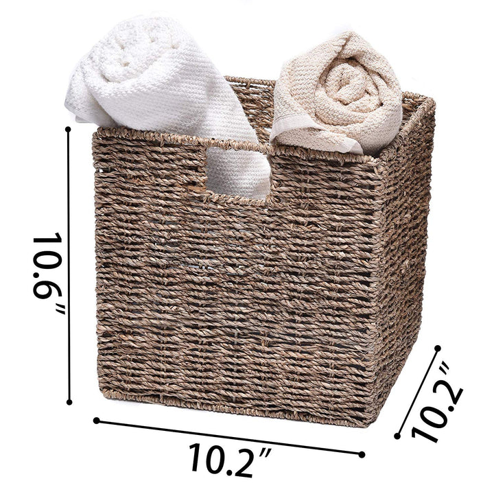 Hand-woven Storage Basket Household Laundry Wicker Baskets with
